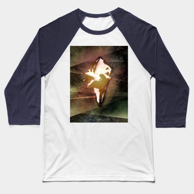 Crystal FFIX Baseball T-Shirt by mcashe_art
